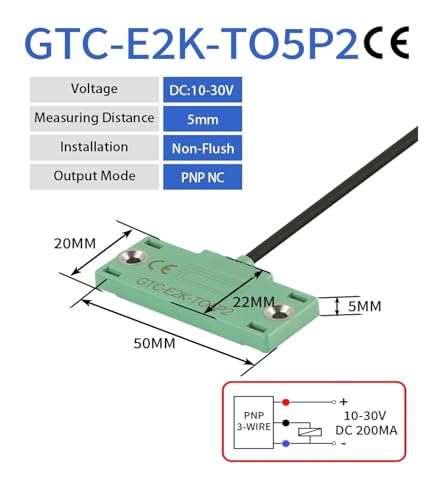 Capteur de proximité carré CBN5-F46 avec détection capacitive 5mm - 3