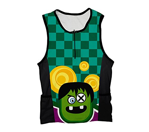 ScudoPro Crazy Eye Triathlon Top for Men - Size S