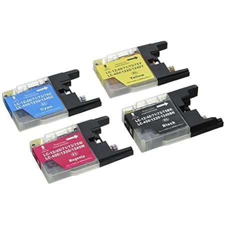 Compatible Ink Cartridge Replacement for Brother LC-75 (8 Black 4 Cyan 4 Magenta 4 Yellow) 20 Pack
