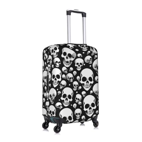 Skulls Print Luggage Cover For Suitcases, Travel Case Protector, Simple & Convenient Installation3