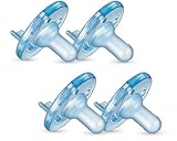 Philips Avent Super Soothie Pacifier, Blue, 3+ Months, 4 Pack, ‎SCF192/46