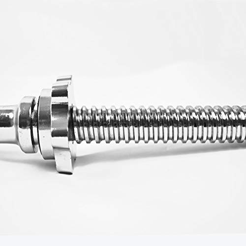 KOMODO 4ft Spinlock Barbell 48" Weightlifting 1 Inch Standard Plates Bar 4 Foot Steel Weight Lifting Bars with Spin Locks - Image 4