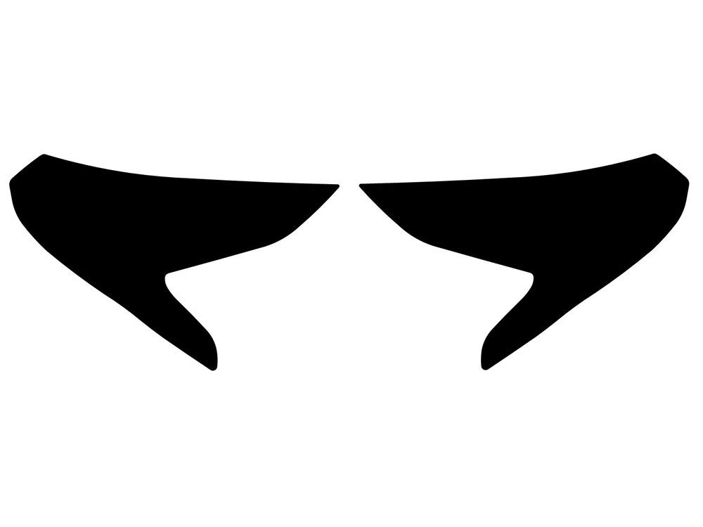 Rvinyl Headlight Tint Covers Compatible with GMC Terrain 2018-2021 - Matte Smoke