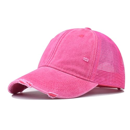 Casquette de baseball vintage respirante contre la chaleur avec maille patchwork confortable