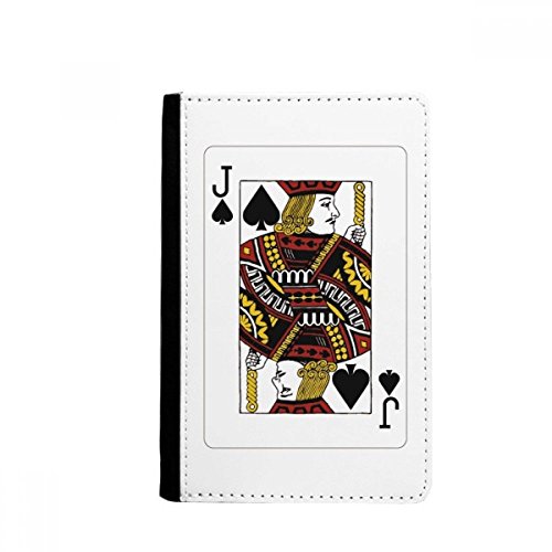 Playing Cards Spade J Pattern Passport Holder Notecase Burse Wallet Cover Card Purse