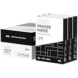 M&G Multipurpose Copy Printer Paper, 8.5 x 11, 20lb, 3 Ream (1500 Sheets), 95 Bright, White