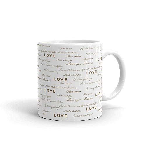 Image of Printed Coffee Mug for Gifting Loved Ones On Occasions |Christmas | New Year | Valentined Day Ceramic 350ml-1piece | M06