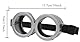 4sold Goggles Brille Brille Gläser Augen Tolles Kostüm das du brauchst Lustige Cartoon-Figur mit Brillenaugen Für Halloween und Karnevalskostümpartys Gelbe Figur (Grau)
