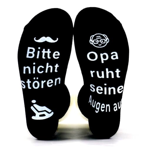 Papa Geschenk Vatertag Geburtstag Socken Mit Spruch Bitte Nicht Stören Opa...