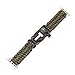 XUANTAI For Apple Watch Band 42mm Paracord Replacement Band Survival Gear with Compass Whistle Flint Fire Starter Emergency Knife Large (Olive Color)
