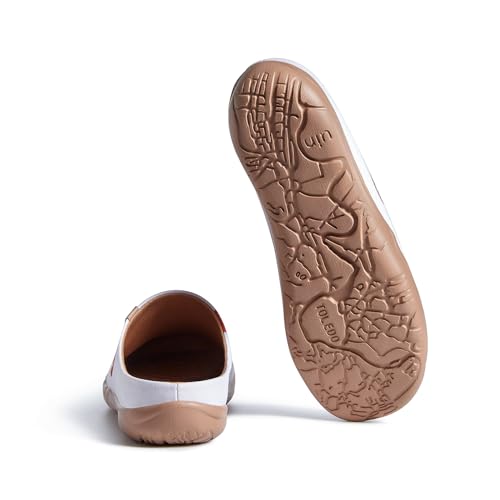 Image of UIN Slipper Woman Travel Art Painted Shoes Wide Toe Casual Home Slip On Mules Malaga