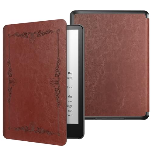 Custodia per Kindle Paperwhite 11 ª Generazione Modello 2021 ï¼ÅSchermo da 6.8 Protettiva in Policarbonato di Stile Semplice e Elegante Vintage