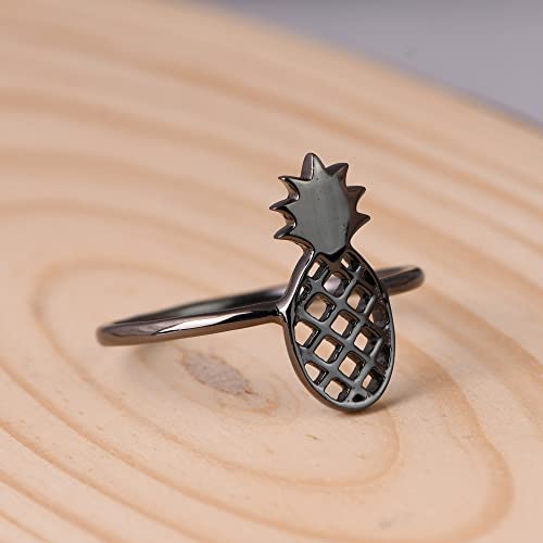Handmade 925 Sterling Silver Pineapple Ring Jewelry Gift for Women2