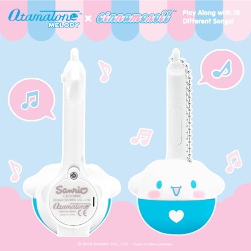 Image of Otamatone Melody Sanrio Electronic Instrument Toy Keychain - Cinnamoroll