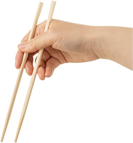 Miniatura 9 de Restaurantware Bambuddha - Palillos gemelos de 8.3 pulgadas para llevar, 100 palillos de bambú duraderos, con funda de papel, palillos de bambú de