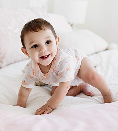 Image of Burt's Bees Baby Baby Bodysuits, 3-Pack Long & Short-Sleeve One-Pieces, 100% Organic Cotton