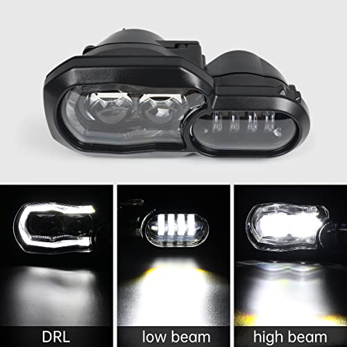 Cpowace Led Headlight Assembly Drl High&Low Beam Compatible With Bmw F800Gs /F800Gs Adventure/F700Gs/F650Gs/F800R Accessories #TOP1
