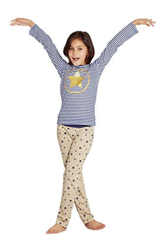 INTIMO Girls' Chloe & Olivia 'Star Power' Yoga Pajama Set2