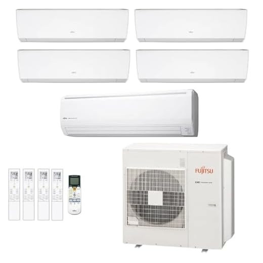 Ar-Condicionado Multi Split Inverter Fujitsu 45.000 (4x Evap HW 9.000 + 1x Evap HW 18.000) Quente/Frio 220V