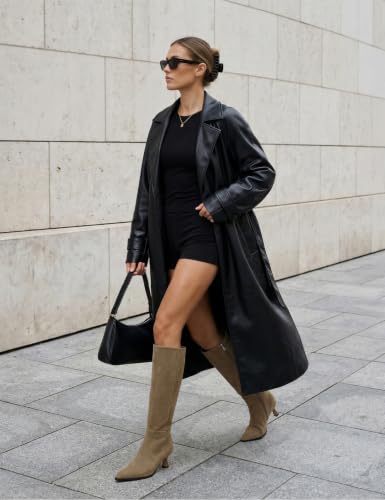 Image of Modatope Knee High Boots for Women Kitten Heel Boots
