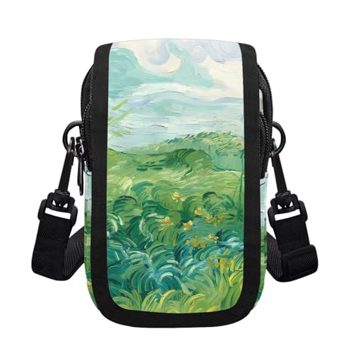 Small Crossbody Bag for Women Phone Purse, Monet Zipper Mini Messenger Bag Sling Pouch Adjustable Strap