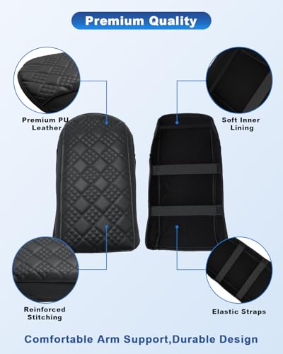 Image of CDEFG for 2026 Toyota CHR Center Console Cover for 2026 C-HR Accessories | 2026+ CHR Armrest Cover Middle Console Protector Arm Rest Thick Leather Pad