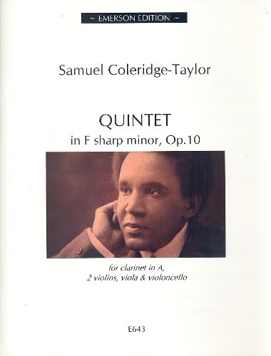 Coleridge-Taylor: Clarinet Quintet in F-sharp Minor, Op. 10 (Score & Set of Parts)      Sheet music