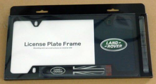 - EuroActive Land Rover Brand Genuine OEM Stainless Black License Plate Frame