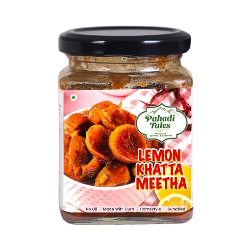 Pahadi Tales Lemon Pickle 250g | Nimbu Khatta Meetha Achar | No O...