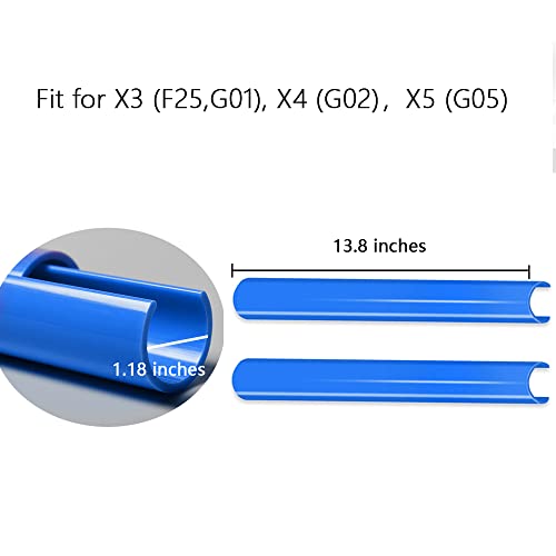 Image of SANRILY For BMW Grille Stripes Accessories Premium Grille Inserts Trims for BMW X4 G02, X3 F25 /G01, X5 G05 2018-2021 Grill Inserts-Yellow