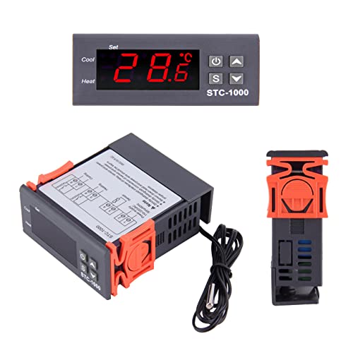 Senbeeda Contrôleur de température AC 110V-220V, Thermostat Numérique Tout Usage STC-1000 avec NTC Sonde de Capteur de Température, Centigrade Regulateur de Temperature, Chaleur/Refroidissement - Image 5