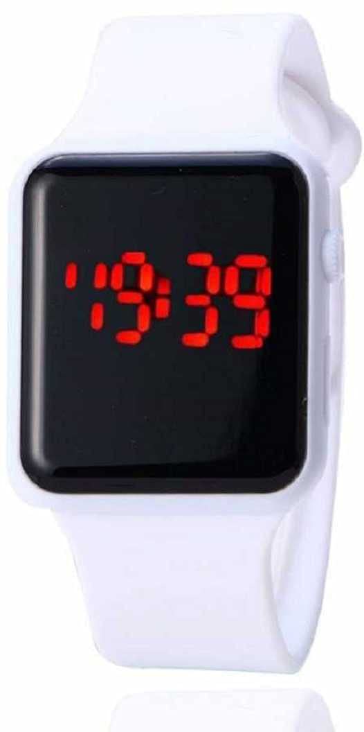Susha Stylish White Square Digital LED Fashion Watch for Girls & Boys (B0999NM2WS) Amazon Price History, Amazon Price Tracker