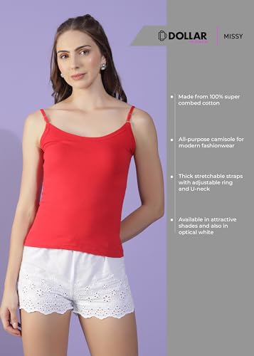 Image of Dollar Missy Pack of 1 Women's Combed Cotton super combed cotton Camisole