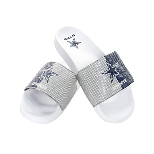 Claquettes Dallas Cowboys femme strass taille M pour plage et été