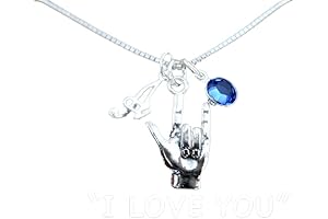 ASL Sign Language, I Love You Necklace