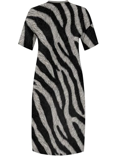 Image of PinkPatty Women's Plus Size Short Sleeve Maxi Dress Casual Loose V Neck Long Dress with Pockets