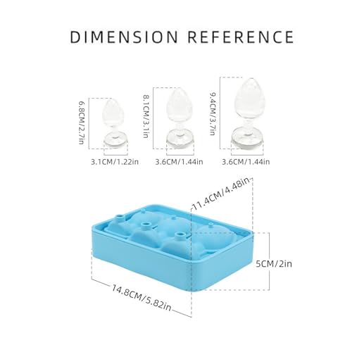 Molde de silicona para cubitos de hielo con tapa miniatura 2