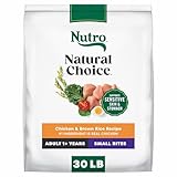 Nutro Natural Choice Chicken & Brown Rice Adult Small Bites Dog Food Recipe, 30 lb. Bag
