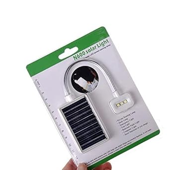 3NH None: Lumiparty 1Pcs Portable Solar Book Clip Light Solar Power Pocket Study Light Usb Power Charging 3 Led Flexible Clip