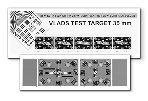 35 mm Hi-Res (5 Frames) and Type 120 Vlads Focus Checker High-Resolution Calibration Target Chart...