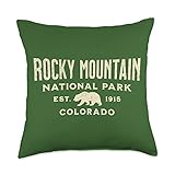 Rocky Mountain National Park Throw Pillow