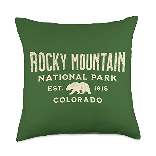 Rocky Mountain National Park Throw Pillow