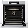Hisense BI64211PX Four multifonction - Cavité XXL de 77L, Pyrolyse, 13 Fonctions, Fonction Pizza 300°C, AirFry, Affichage LED, Inox, Classe A+