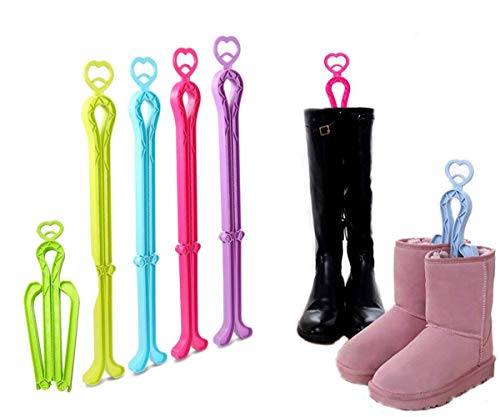 CGBOOM Folding Boot Shaper Stands Boots Knee High Shoes Clip Support Stand -5Pack