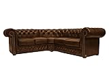 100% cuero bovino - Uno de los materiales más importantes para hacer un buen Chesterfield es el cuero. Los muebles Chesterfield están hechos a mano con cuero de vaca semianilina de alta calidad.