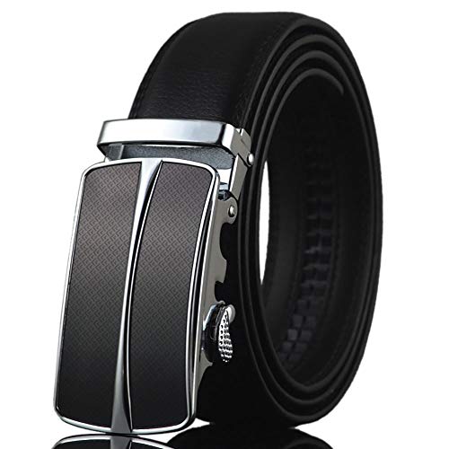 WuXingMeiLi Ceintures En Cuir Véritable Pour Hommes, Ceinture à Boucle à Cliquet En Métal Automatique Pour Costume Pour Hommes, Vêtements De Travail, Accessoires De Jeans, Homme élégant Cintures Cover