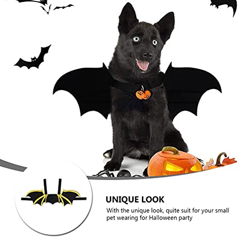Disfraz de murciélago para perros y gatos Halloween miniatura 2