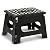 Handy Laundry - Folding Step Stool is Sturdy Enough to Support Adults and Safe Enough for Kids. Opens Easy with One Flip. Great for Kitchen, Bathroom or Bedroom. (Black)