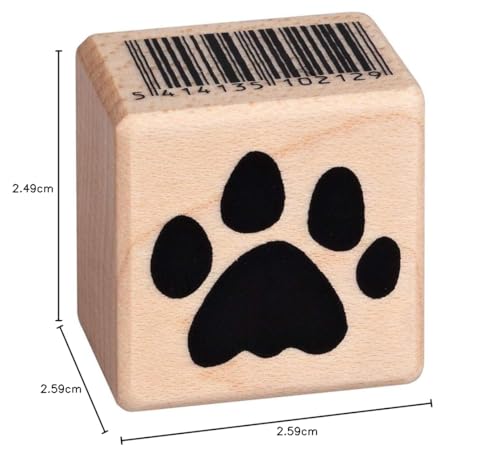 Artemio Artémio Stempel Pfotenabdruck Katze, 2.6 x 2.5 x 2.6 cm