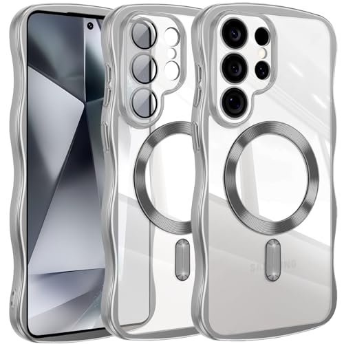 Coque Samsung S24 Ultra MagSafe transparente et antichoc avec protection objectif